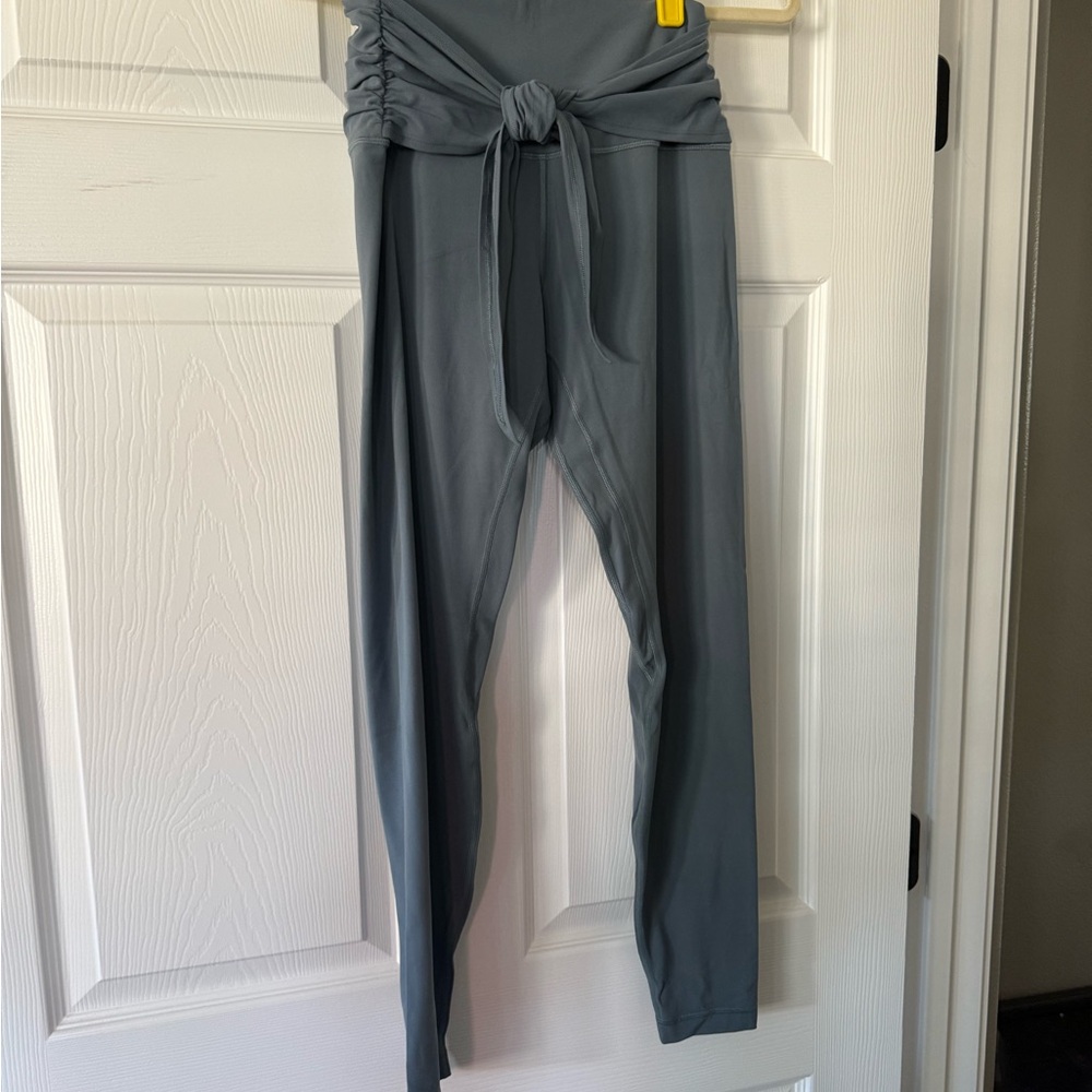 lululemon athletica Slate Blue Tie-Front Leggings